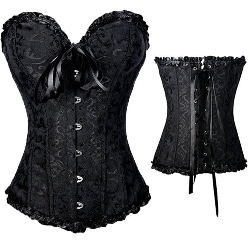 Amazon Wholesale Corset with G-string Panty Set