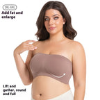 Plus Size Strapless Seamless Tube Bra