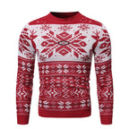 Men's Christmas Fawn Contrast Color Fashion Shirt