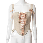 A21TP175 Women's Summer Fashion Corset Sleeveless Top