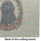 Puli Christmas Flowers Glass Cutting Board