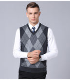 Casual Loose Vest Sweater for Dad's Outfit