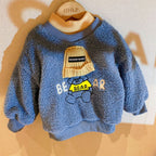 Girls' Thick Warm Fleece Wool Sweater