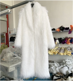 Women's Winter Leather Fur Coat