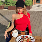 Trendy Women's Sexy One-Shoulder Bodysuit 2019
