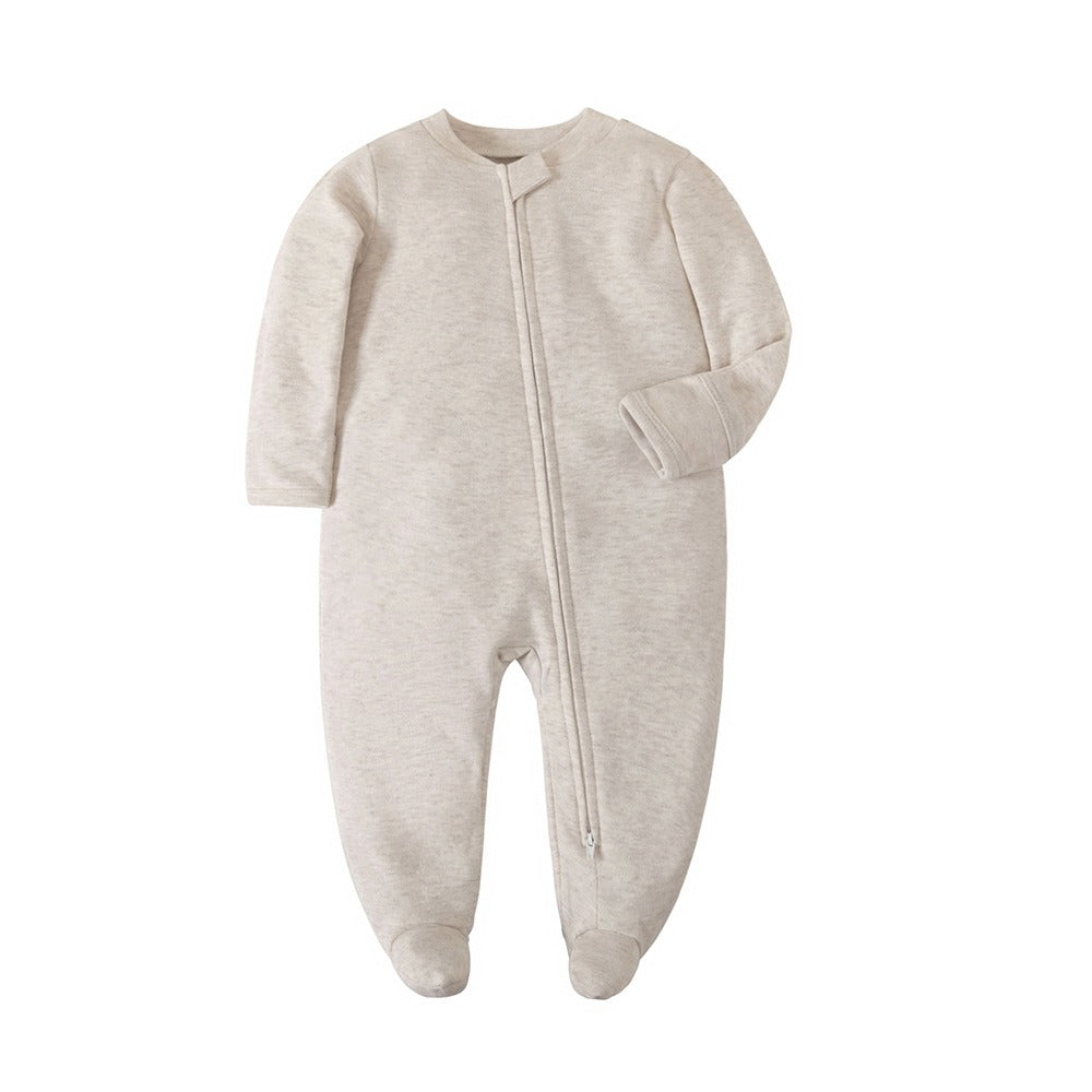 Baby Long Sleeve Zipper Bodysuit Creeper