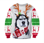 Christmas Print Crew Neck Sweatshirt | Streetwear | Faith Streetwear