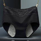 Women's Cotton Lace Thong, Seamless Period Underwear