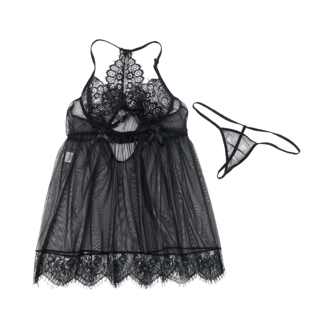 Lace Lingerie Nightgown for Women - Sexy Sleepwear