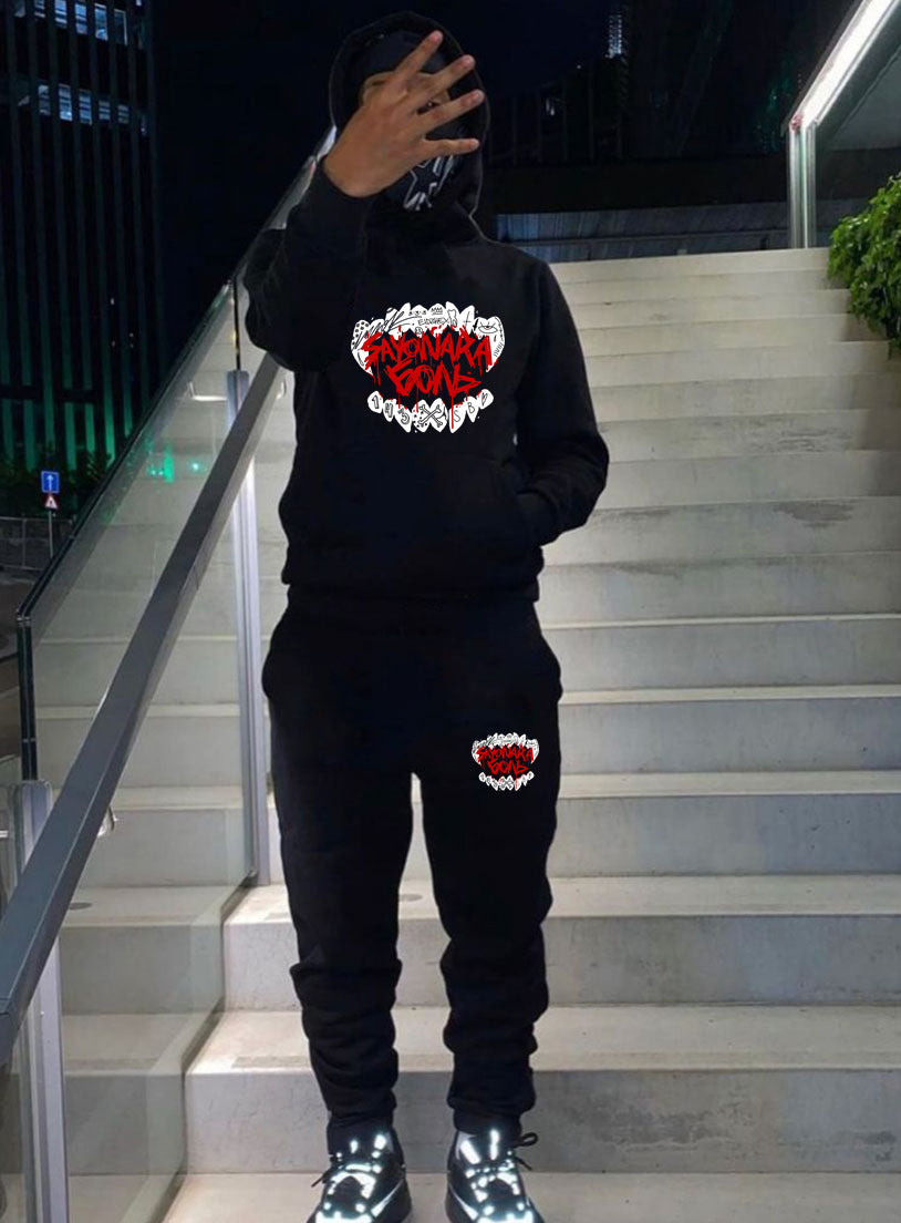 Trendy Printed Lace Hooded Sweatshirt for Women | Streetwear