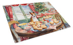 Basenji Christmas Cookies Glass Cutting Board