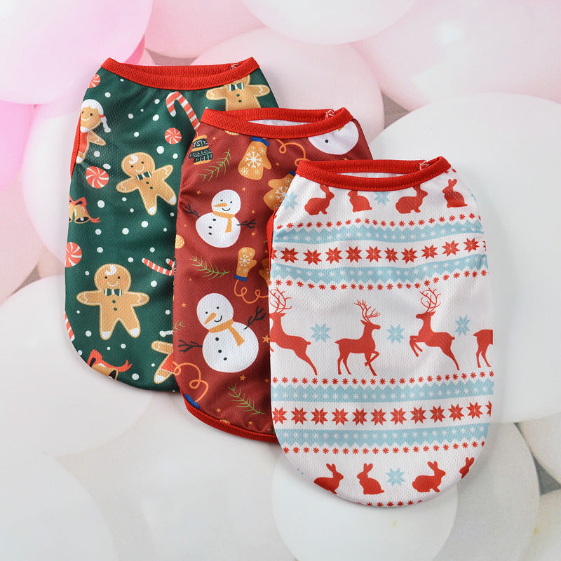 Cartoon Christmas Vest for Dogs