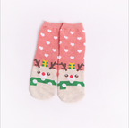 Cute Cartoon Christmas Socks for Women, Cotton Crew Length