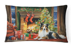 Sheltie Cozy Christmas Throw Pillow