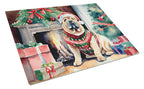 Shar Pei Cozy Christmas Glass Cutting Board