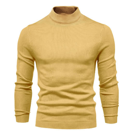 Men's Multicolor Sweater with Mid Neck and Slim Fit