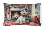 Sealyham Terrier Cozy Christmas Throw Pillow