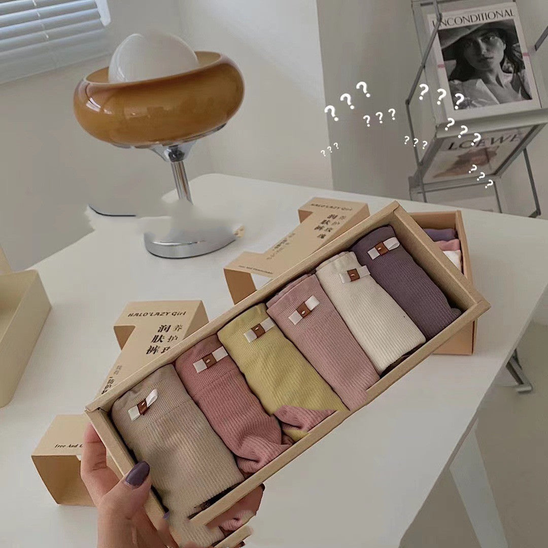 Japanese Cream Rose Seamless Moisturizing Panties