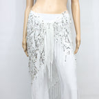 Belly Dance Sequins Triangular Waist Scarf for Performance
