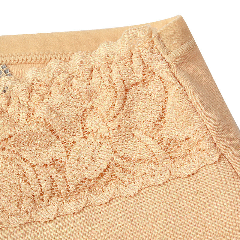 Women's Cotton Lace Thong, Seamless Period Underwear