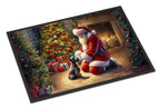 Scottish Terrier and Santa Claus Doormat