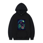 Men's Oversized Anime Monster Print Hoodie - Casual Pullover | Streetwear