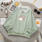 Casual Print Pocket Fleece Sweatshirt for Fashion Lovers | Streetwear