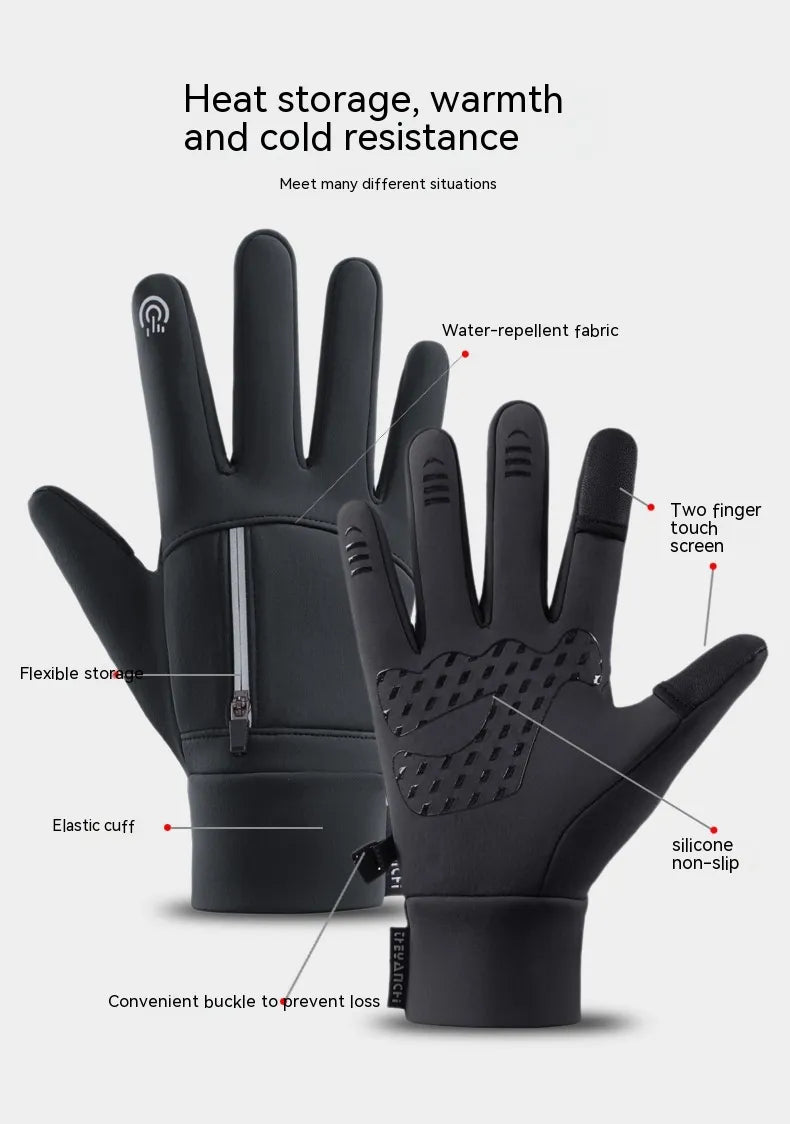 Outdoor Touchscreen Anti-Slip Cycling & Fishing Gloves