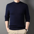 Men's Half-high Collar Sweater Fashion Simple Pullover | Streetwear