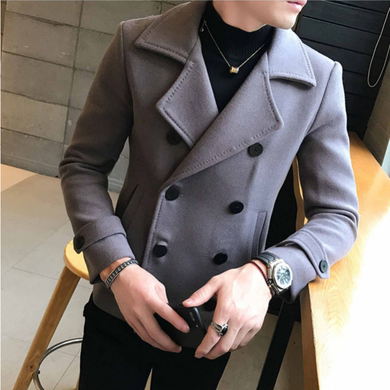 2023 Men's Quality Casual Solid Wool Coat (Winter)