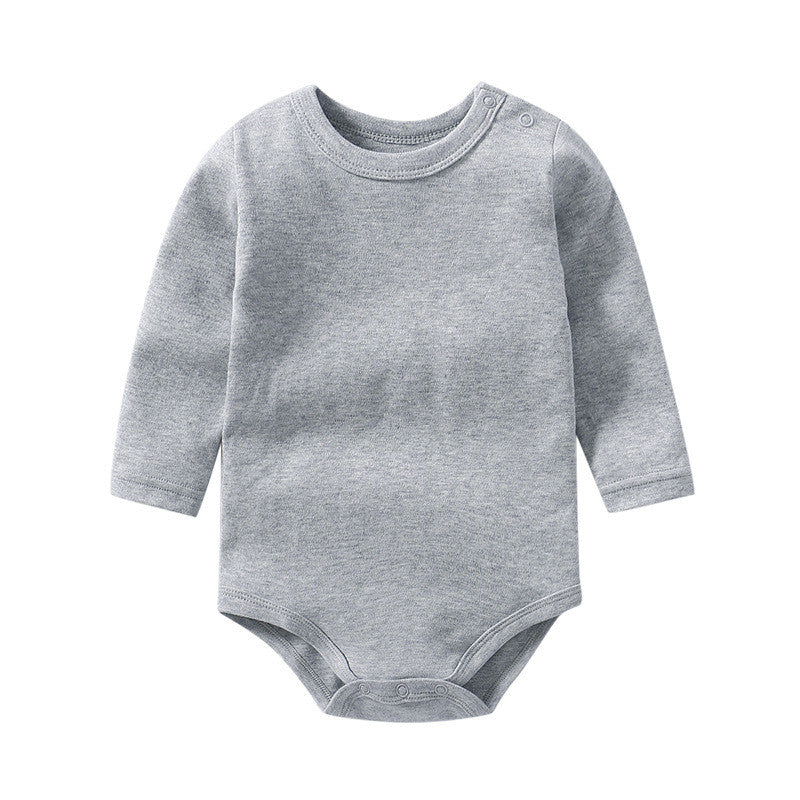 DANROL Baby Long Sleeve Cotton Bodysuit (Solid Color)