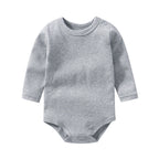 DANROL Baby Long Sleeve Cotton Bodysuit (Solid Color)