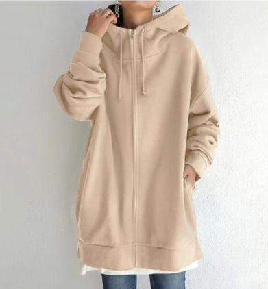 Long Hoodie Fleece Sweater | Streetwear