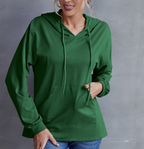 Plus Size Hooded Sweatshirt with Tap Pockets | Streetwear