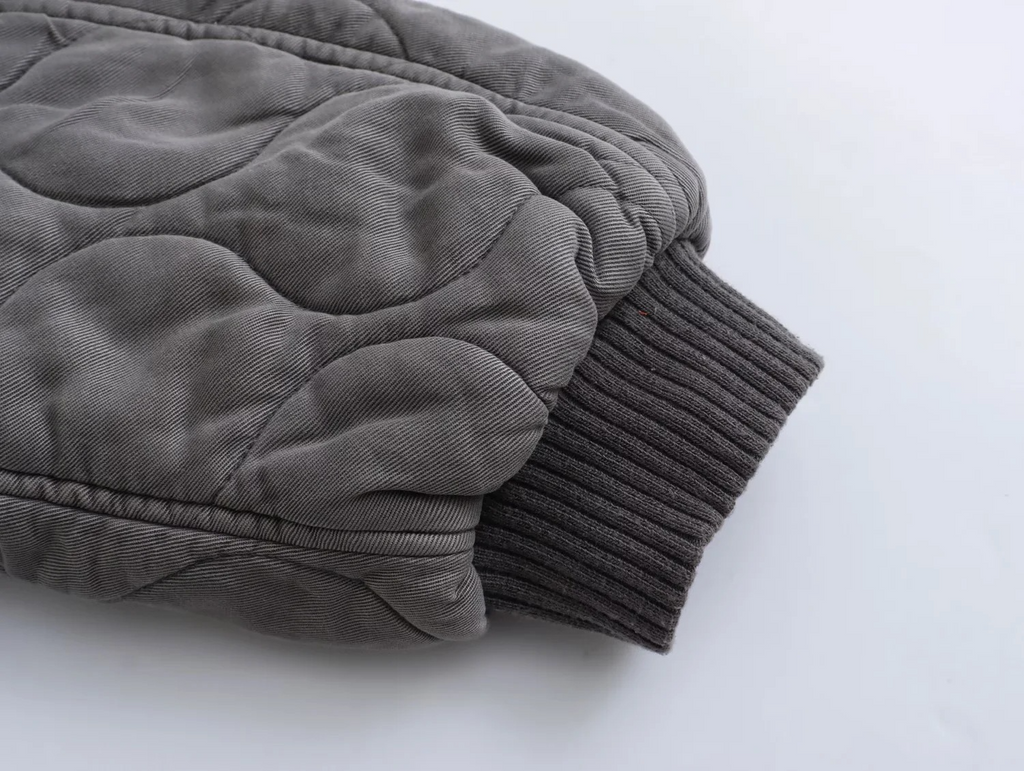 Women's Fashionable Casual All-match Loose Cotton-padded Jacket