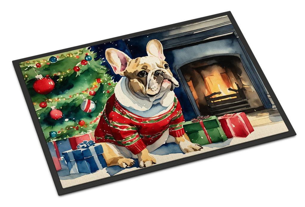 French Bulldog Cozy Christmas Doormat