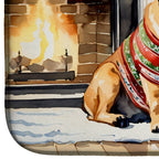 Bullmastiff Cozy Christmas Dish Drying Mat