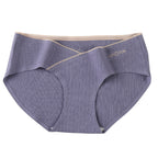 Plus Size Seamless Cotton Maternity Belly Panties
