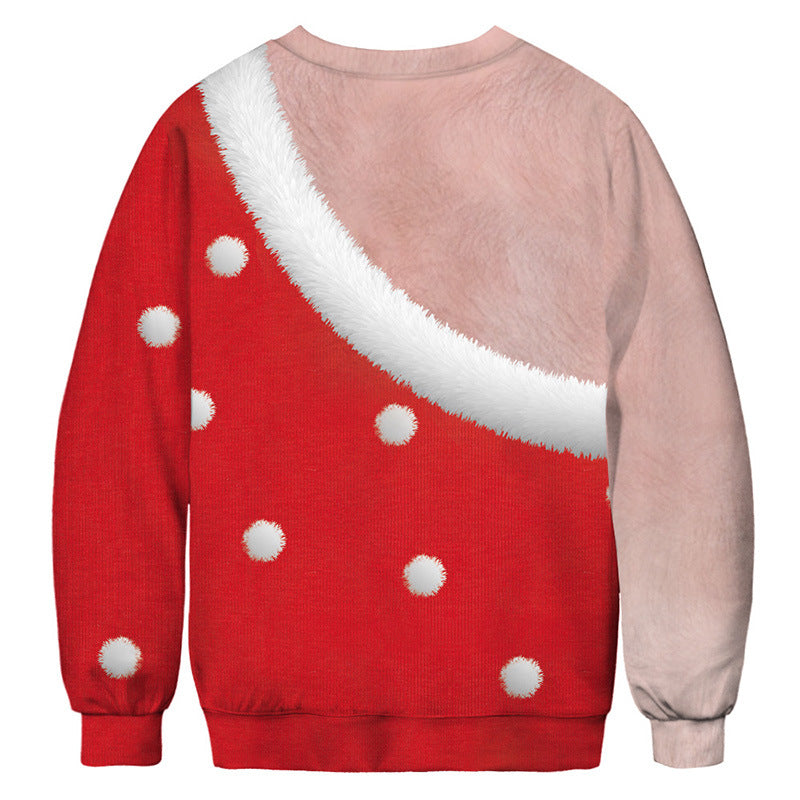 Men's 3D Christmas Reindeer Digital Print Hoodie | Streetwear