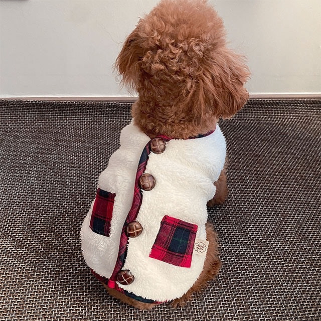 Dog Christmas Vest Sweater Coat with Scarf