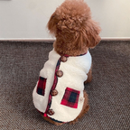 Dog Christmas Vest Sweater Coat with Scarf
