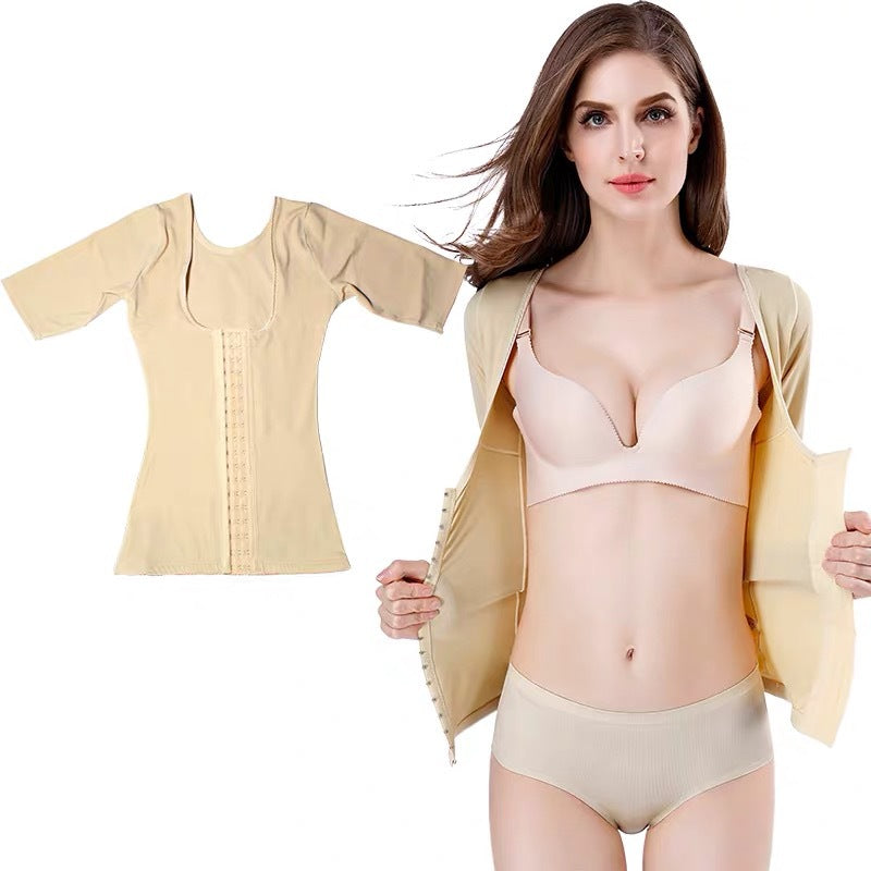 Shaping Bodysuit with Short Sleeves for Women