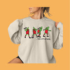 Ladies Christmas Pattern Casual Sweatshirt | Streetwear