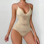 V-neck Jumpsuit Shaping Corset