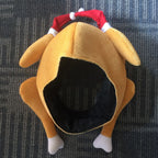 Christmas Turkey Hat for Full Face Decoration | Embroidered Cap