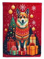 Norwegian Buhund Holiday Christmas Garden Flag