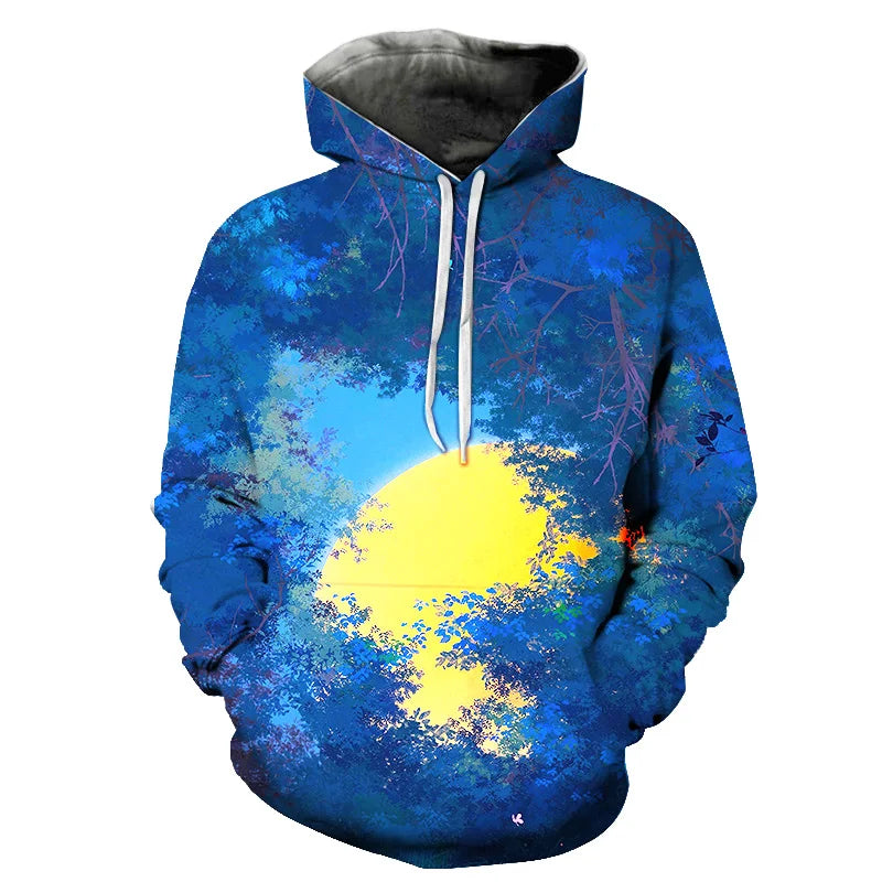 3D Printed Men's Oversized Hoodie Pullover (4XL) | Streetwear