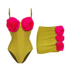 2024 Fashion Women's Sexy One-Piece Swimwear Set