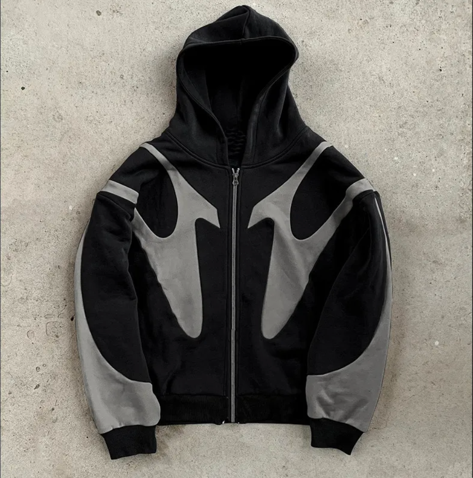 Trendy Hooded Zipper Cardigan
