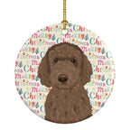 Doodle Chocolate #2 Christmas Ceramic Ornament